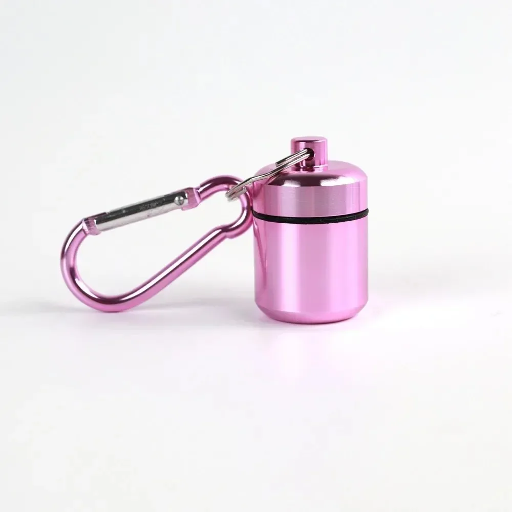 Premium Portable Aluminum Waterproof Keychain Case – Sleek Travel Container