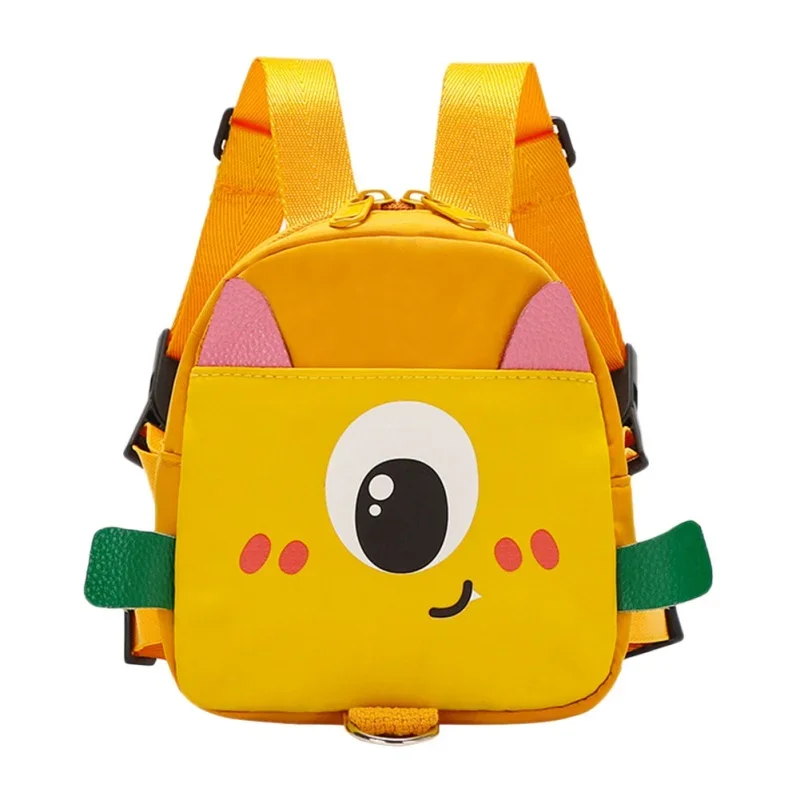 Dog Backpack And Leash Set Pet Outdoor Self Backpack Walking Dog Cat Leash Cute Cartoon Style Pet Bag For Snack Or Picking Poop