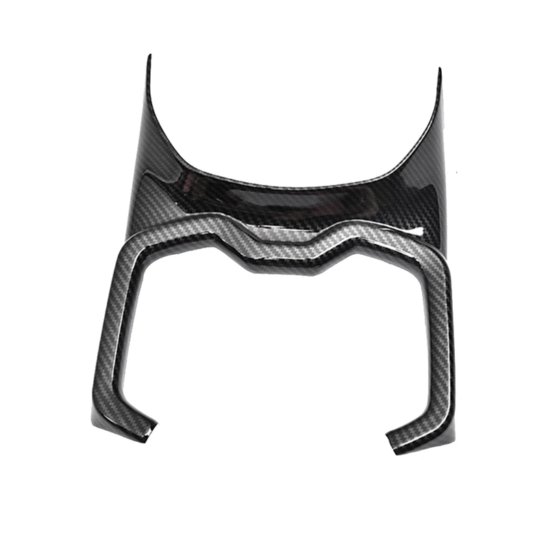 

NEW-For Toyota RAV4 2019 2020 2021 Carbon Fiber Car Front Cup Holder Frame Cover Decoration
