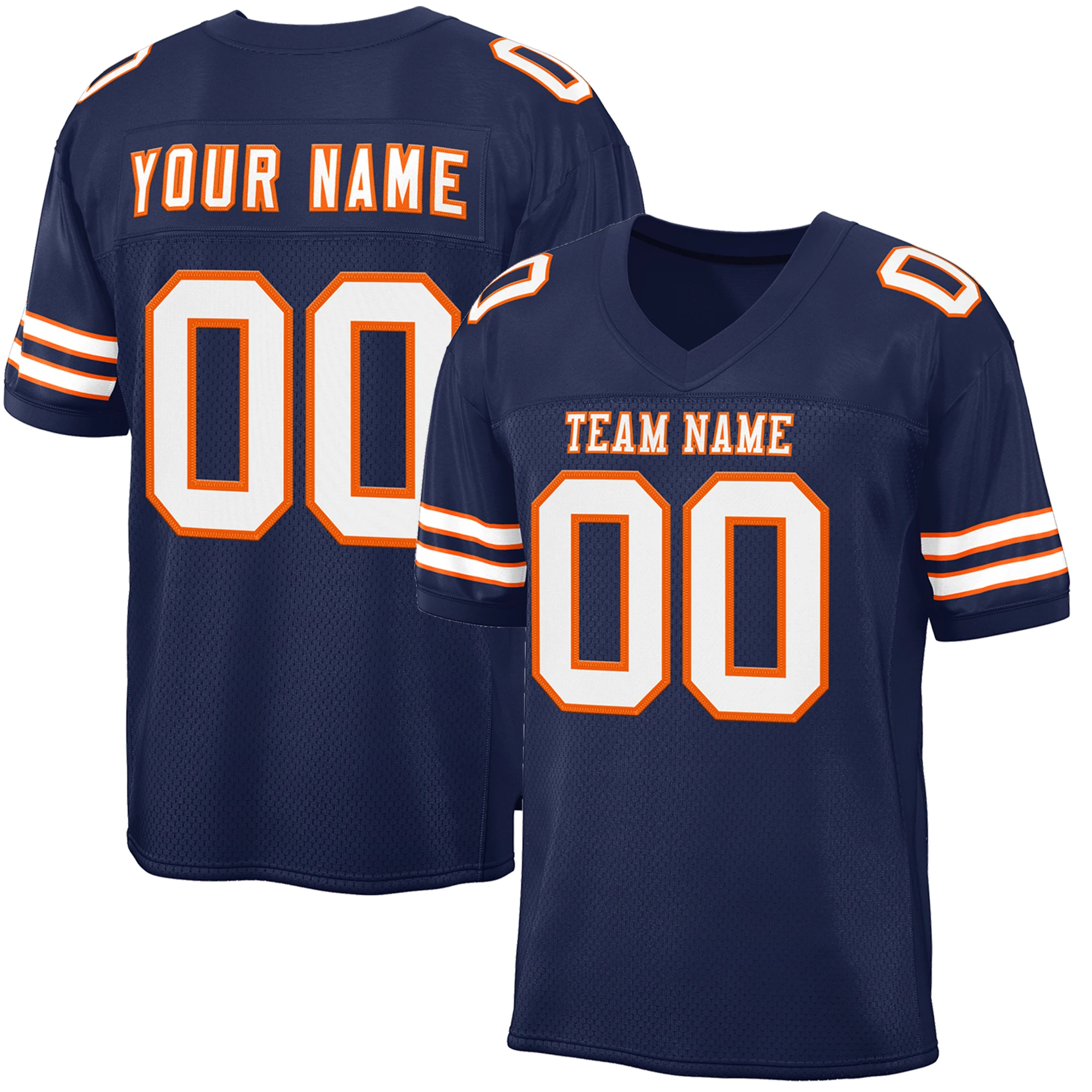 Custom Football Jersey Sublimation Personalized Printed Name Number Casual Short Sleeve Football Uniform for Adult Youth