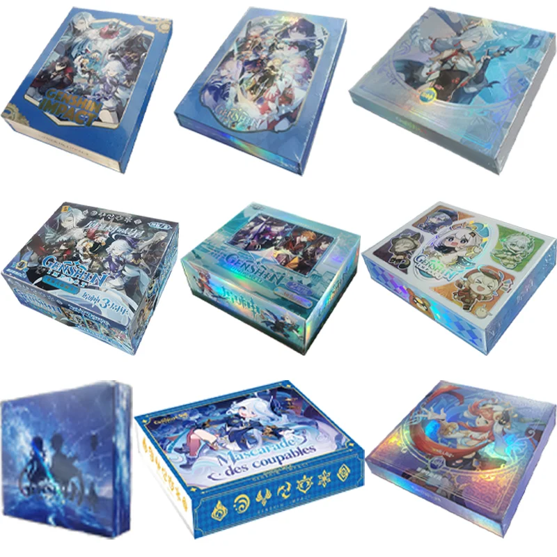 

2023 Genshin Impact Cards Anime Figure Genshin Impact Ganyu Jean Lisa Hutao MVP OP GP Collection Card Children Hobby Toys Gift
