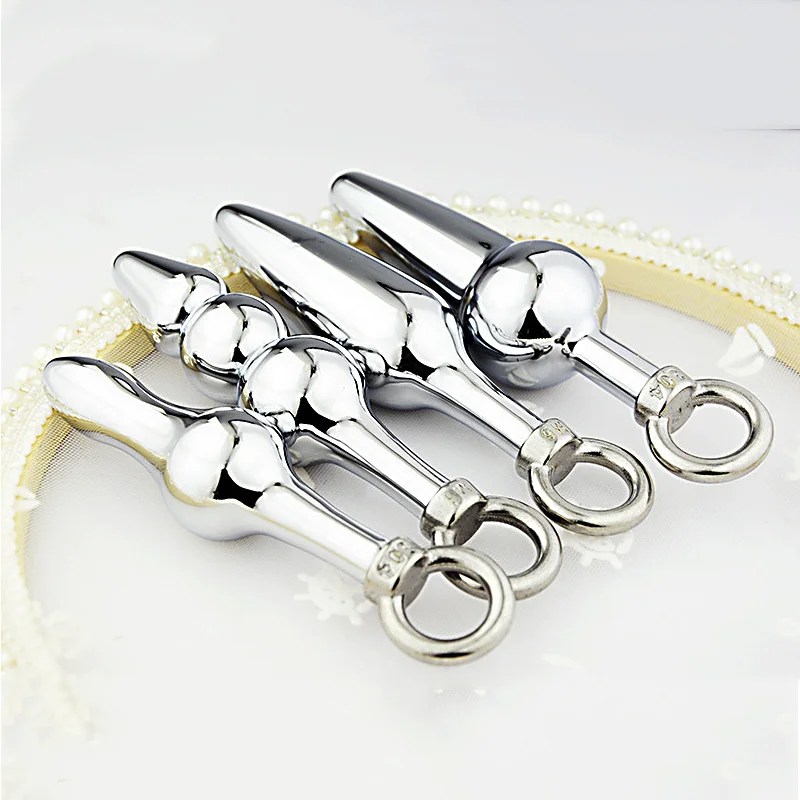 Anal Beads Metall Butt-plug Mit Kristallschmuck Für Damen_voghion.com