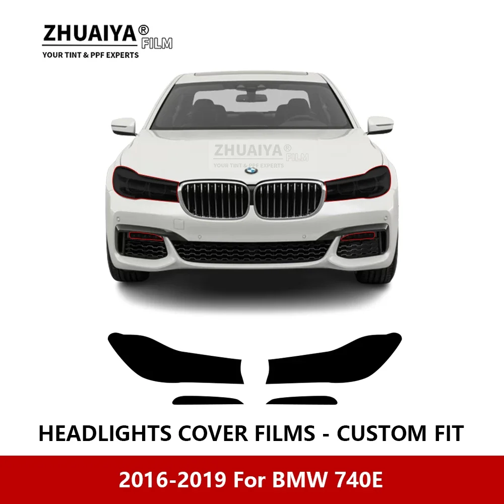

Для BMW 740E 2016-2019 Автомобильная внешняя фара против царапин PPF предварительно отрезанная Защитная пленка для ремонта автомобильные наклейки аксессуары