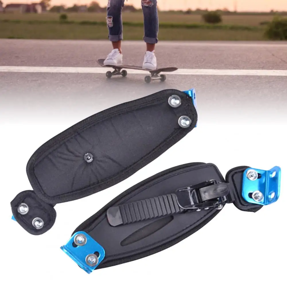 

2Pcs Mountain Skateboard Foot Strap Foot Holder Universal Foot Band Adjustable Black Mountain Skateboard Foot Fixing Strap