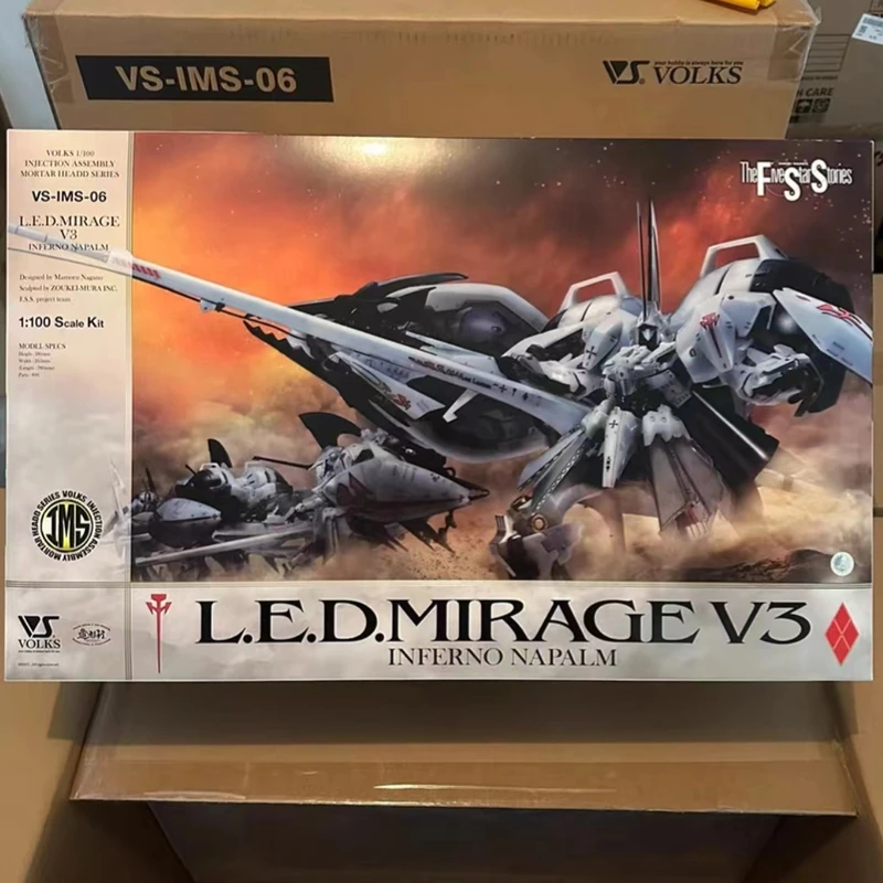 

Original Genuine Volks The Five Star Stories Model Kit IMS 1/100 LED MIRAGE V3 Inferno Napalm Assembled Action Figure Toy Gift