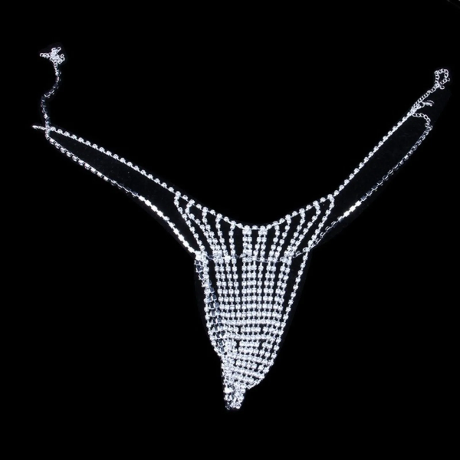 Body Chain Jewelry for Women Rhinestone Crystal Waist Chain Belly Chain Thong Bikini Underwear Sexy Beach Accessory Trend - 4