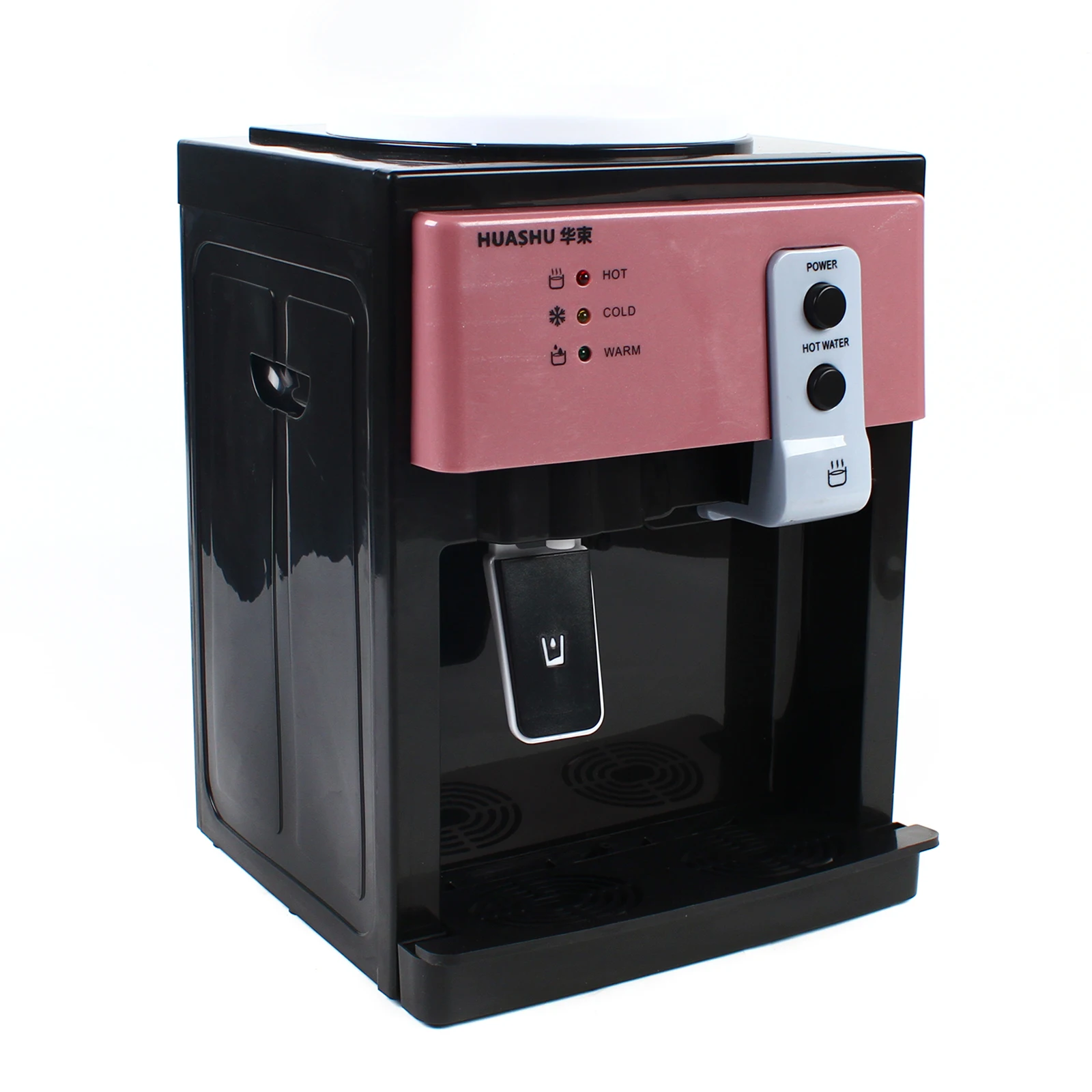 1.1-4.9gal 500W Electric Water Dispenser Hot and Cold Water 110V Rose Gold / European white