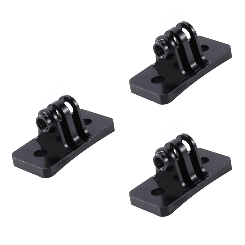 3X Cnc Skydiving Casco Supporti Fissi Per Gopro Hero 1 2 3 3 + 4 5 Session/Xiaomi Yi/Sj/Gitup Sport Camera Nera