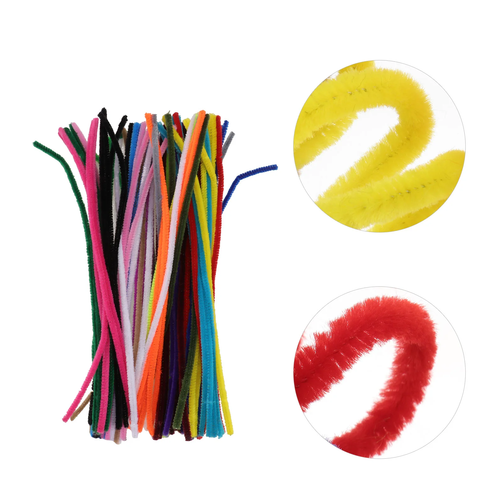 

100pcs Twistable sticks- Colorful Assorted Spring DIY Plush Playtings Supplies for, Cat, Kitten