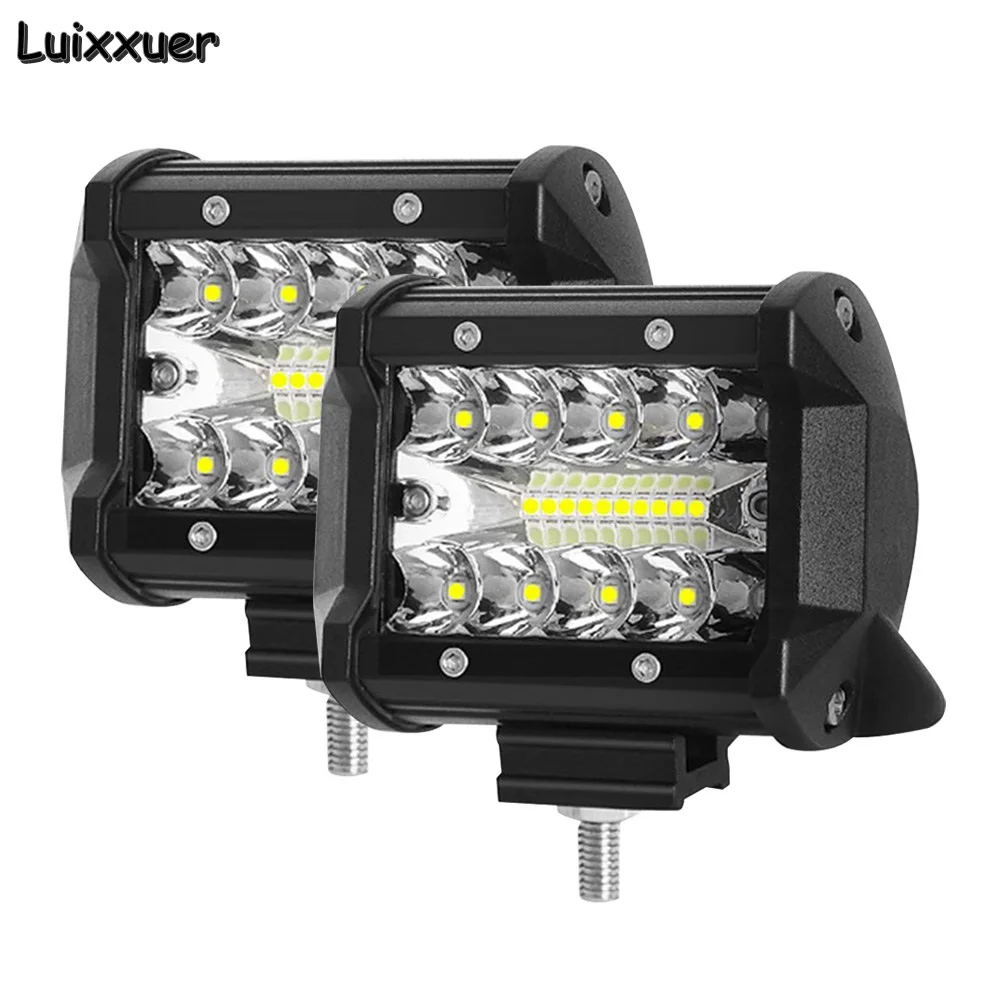 

2pcs Car LED Bar Worklight 60W Offroad Work Light 12V Spot Lighting Lamp 4x4 LED Tractor Headlight Bulbs Spotlight Truck ATV UTV