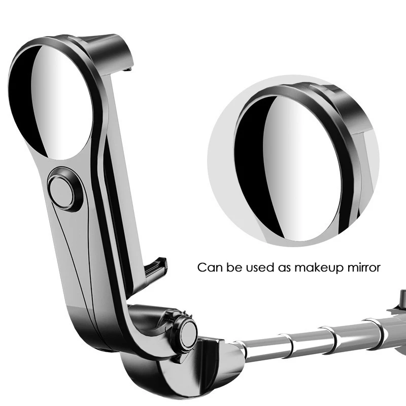 Mobile Phone Selfie Stick Tripod Selfie Stick With Makeup Mirror Wireless Remote Tripod Retractable