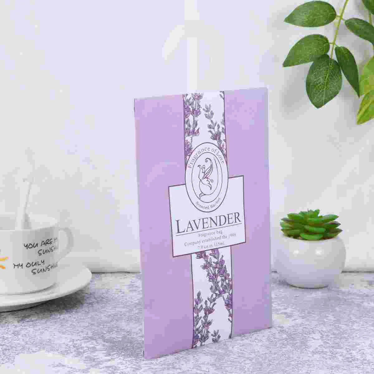 Deodorant Sachet Bags Fragrance Bags 5 Lavender Scented Sachets Bag with Hanger Air Freshener Deodorizer Scented Sachets Bags for Drawer and Closet