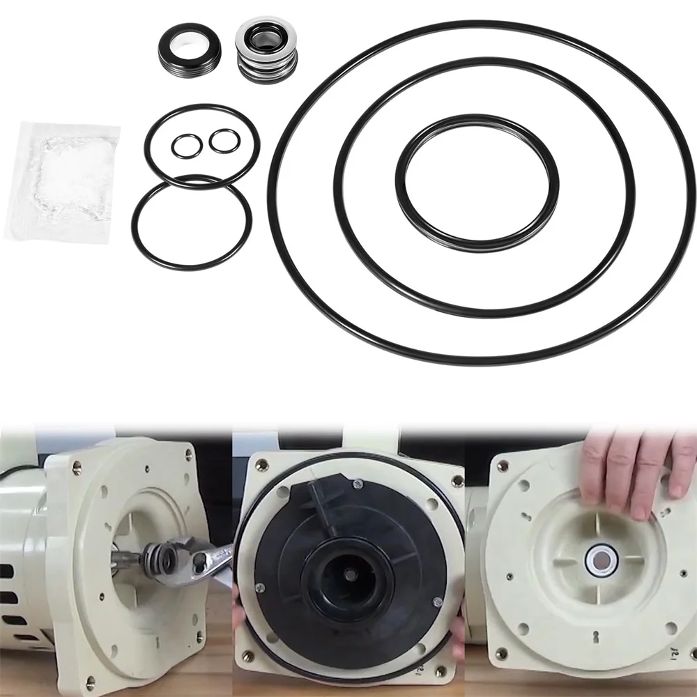 Pool Pump Gasket Seal O-Ring Rebuild Kit for SuperFlo SuperMax Kit 78, Replace The PS-200 Shaft Seal and O-Ring Kit Repair Parts 1piece polyurethane un 26 38 8 26x38x8 u cup lip cylinder piston hydraulic rotary shaft rod ring gasket wiper oil seal