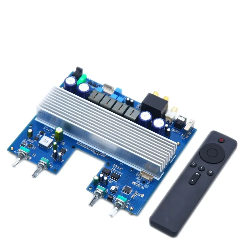

DC24-48V 300W * 2 2,0 Channel Stereo TPA3255 Bluetooth 5,0 Плата усилителя звука с оптоволоконным коаксиальным USB-пультом дистанционного управления