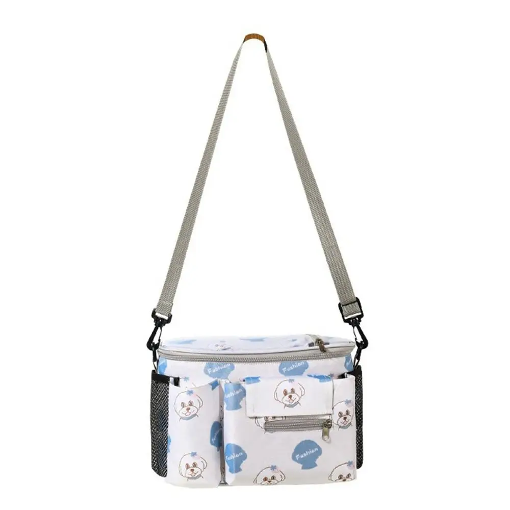 Multifunction Baby Pram Organizer Large-capacity Oxford Cloth Baby Stroller Hanging Bag Diaper Bottle Storage Waterproof