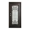 Beautiful iron grill door design main entrance wrought iron single door 2