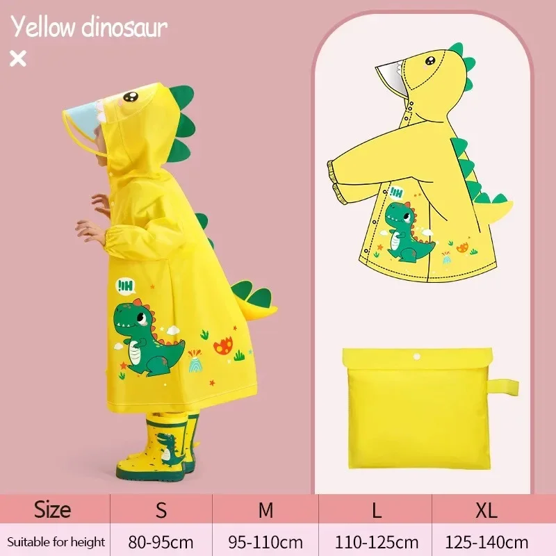 Children's raincoat Girls Boys Kindergarten Preschool Elementary School Preschool Backpack Location Waterproof raincoat for kids raincoat poncho