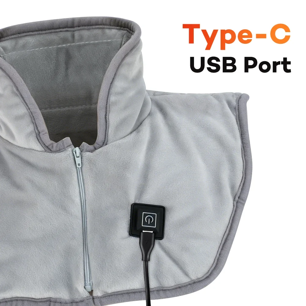 Therapeutic USB Heated Shoulder & Neck Wrap with Adjustable Heat Settings