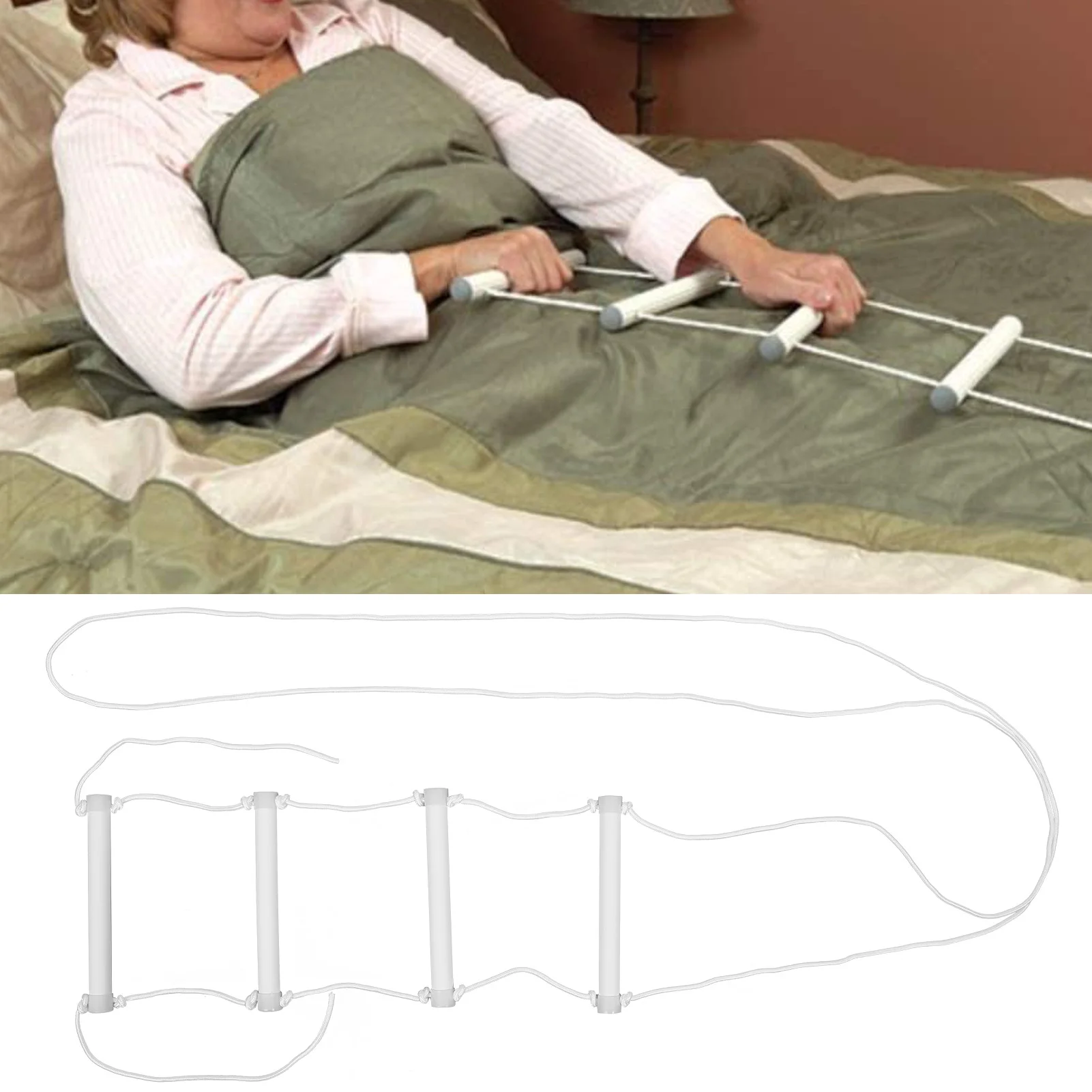 

Luminous Bed Ladder Assist Rope Portable Universal Handle Grip Bed Ladder Rope for Elderly Patients