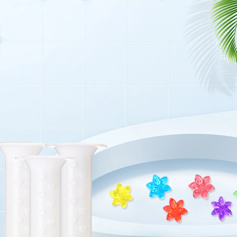 Houseeker Toilet Cleaning Gel Fragrance Toilet Deodorant Flower Bathroom Cleaning Tools