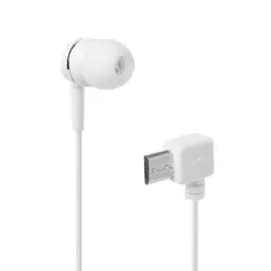 Mono In - Ear Stereo Earphone with Micro USB Connection (White)
