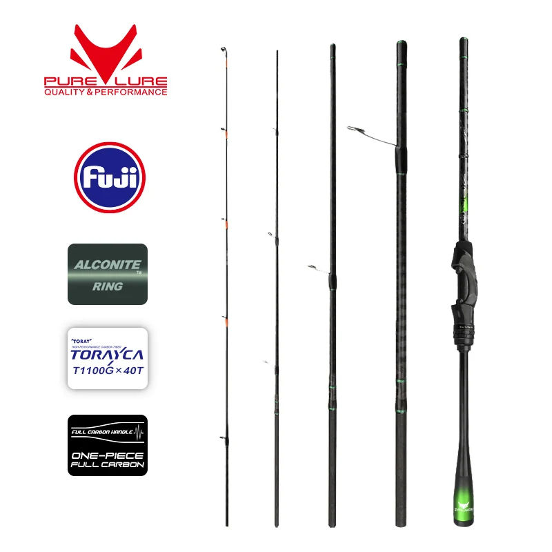 Purelure Zero Small Bait Light High Carbon Canna Da Lancio Lunga Rock Fishing Spinning Trout Rod Bfs Fishing Casting Ul Stream Bass