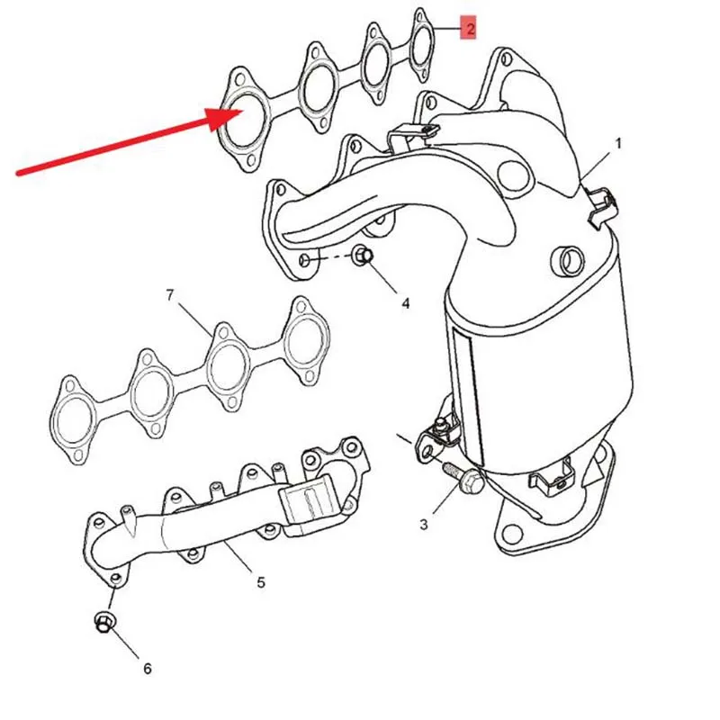 Baificar Exhaust Manifold Gasket 30018788 For Roewe 350 MG5 MGGT 1.5L