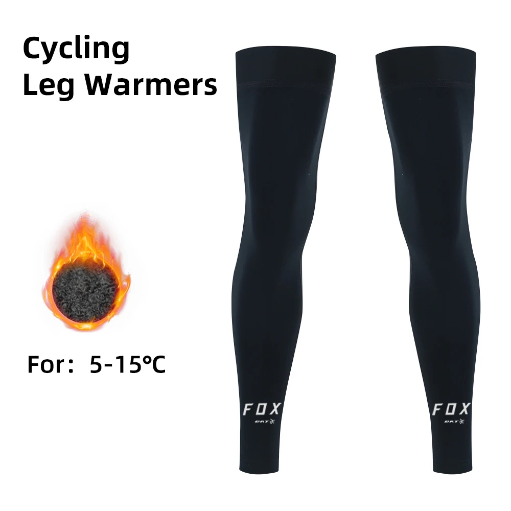 CyclingLegWarmersSleevesThermalFleeceUVProtectMTBBATFOX