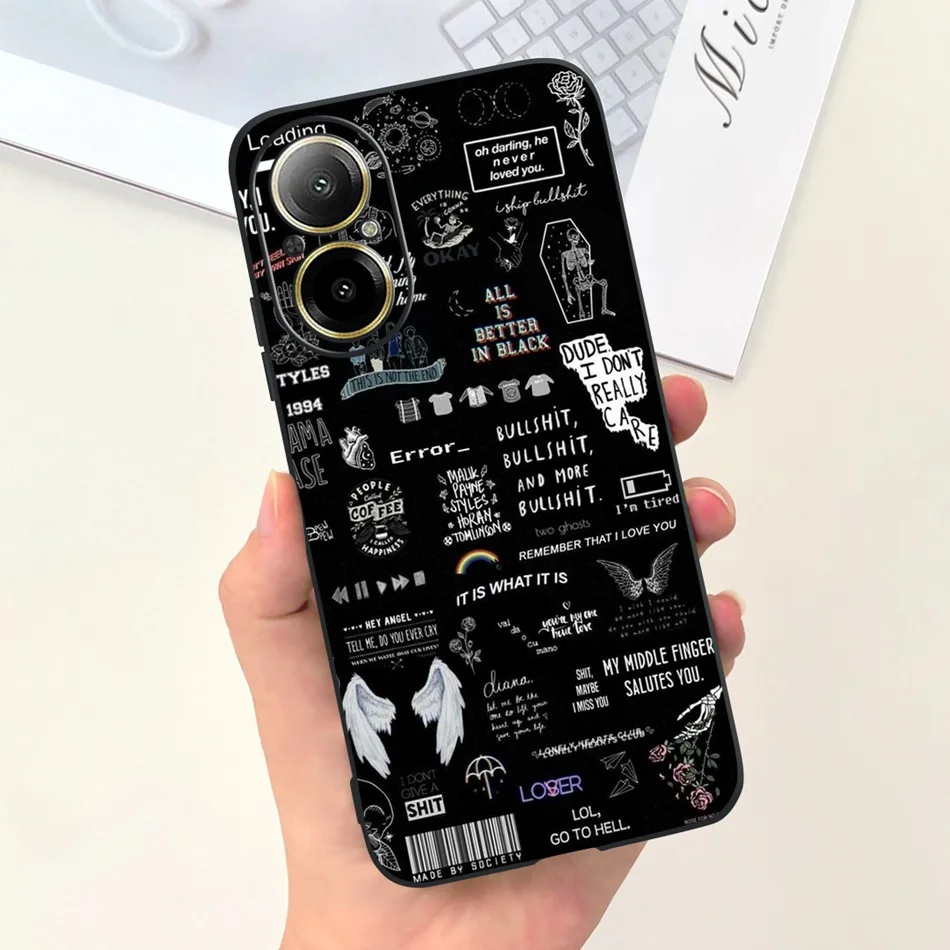 Fashion Moon Pattern Soft Silicone Protective Back Cover