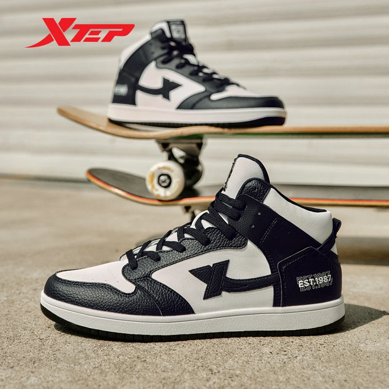 XtepSkateboardingShoesMenWearResistantNonSlipMensSportsShoes