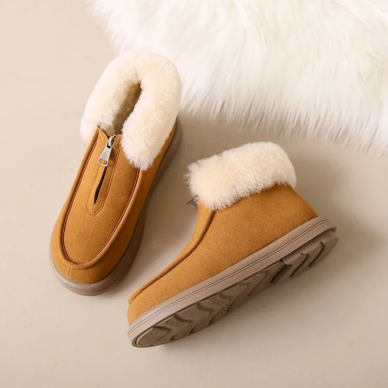 

Womens S Snow Boots Platform Boots Women Casual Winter Snow Ankle Boots Women Slip on Plush Boots Flat With