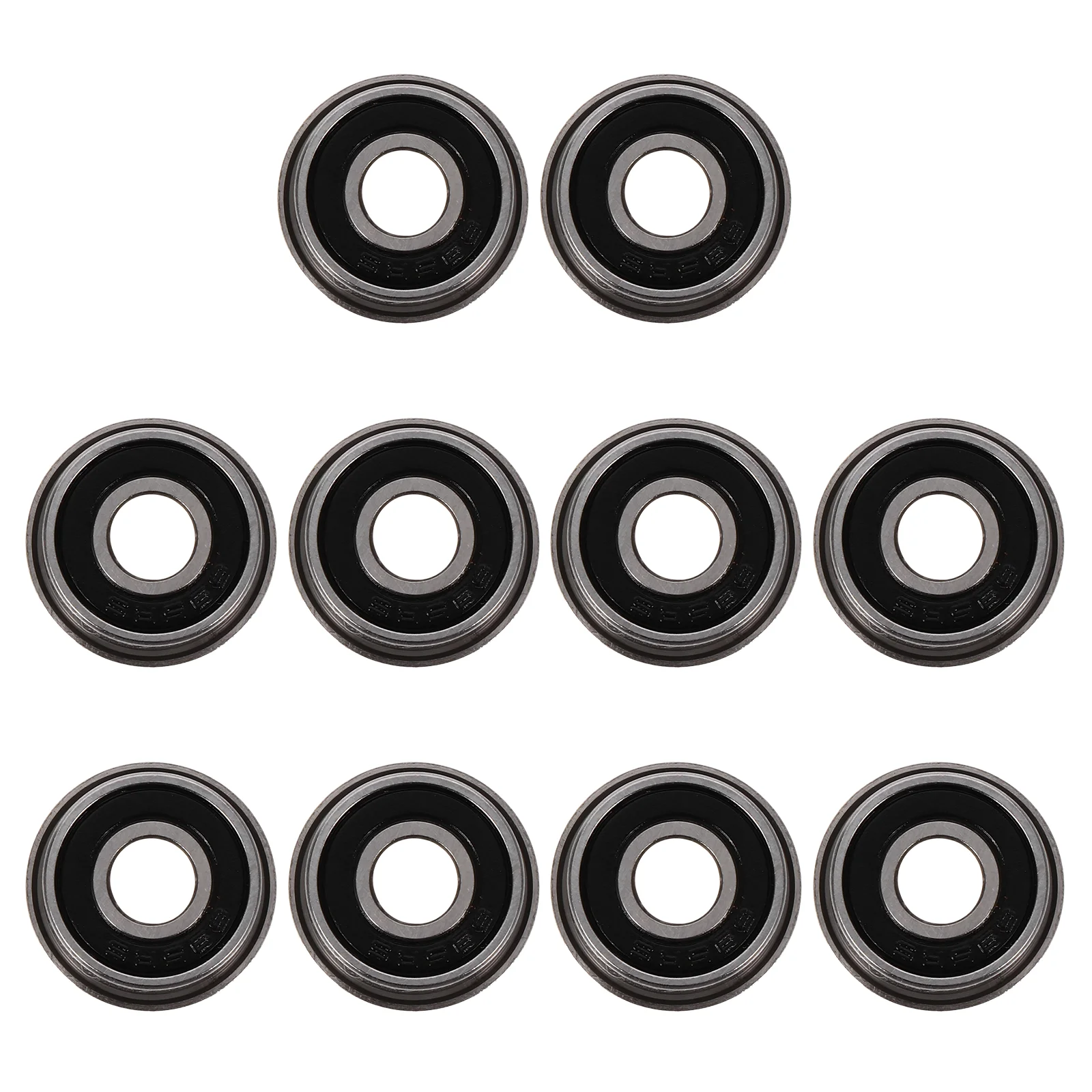 

10pcs Durable F695-2rs Bearings Ball Bearings For Low Medium Motor (Silver)
