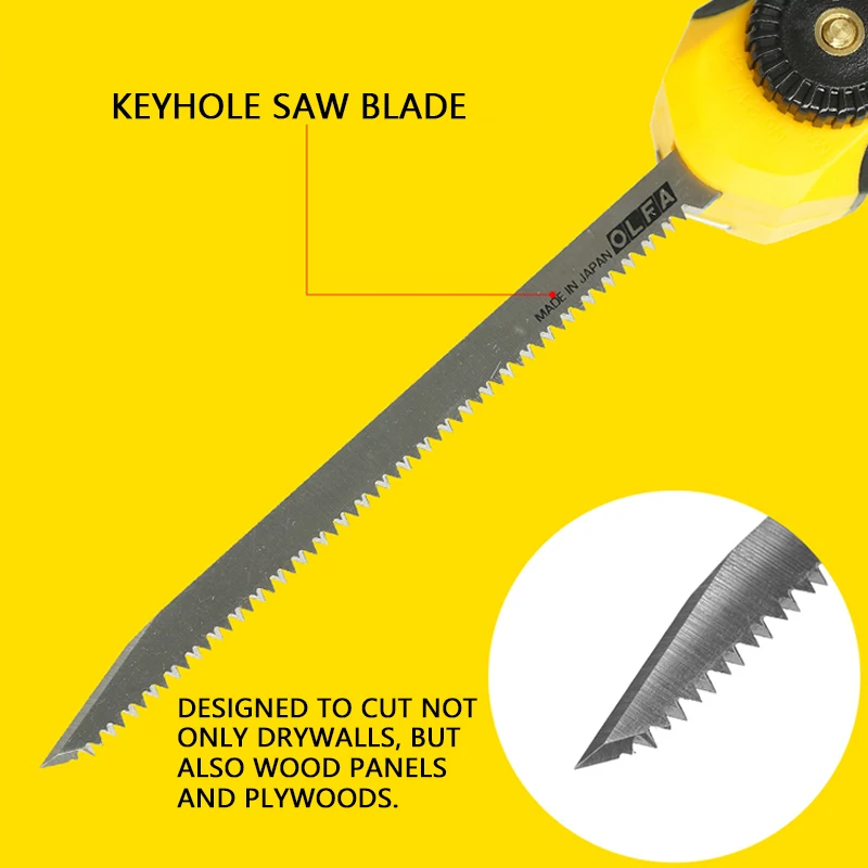 OLFA SWB-5/1B Keyhole Saw Blade for CS-5(217B) Cutter Utility Knife 1PCS Fine Type Hand Saw Blade for Heavy Duty Handsaw Tools 3