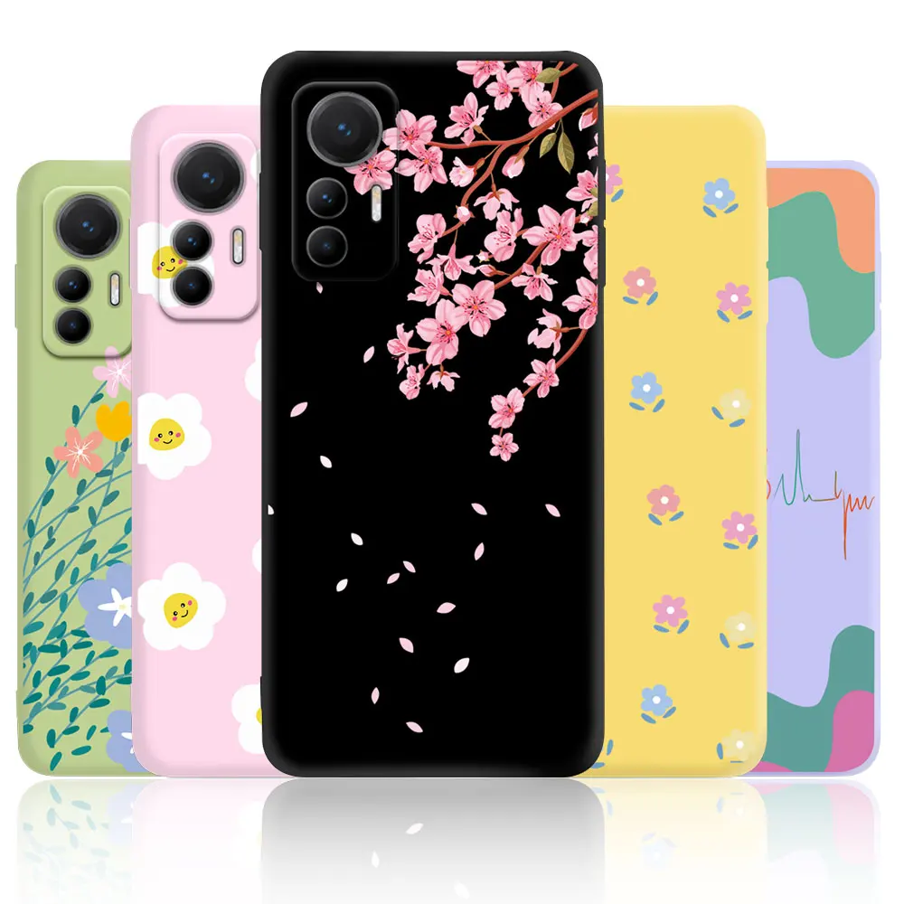  Funda para Xiaomi Redmi Note 12 4G, funda protectora de  silicona líquida para Xiaomi Redmi Note 12 4G con cordón de silicona,  cubierta delgada y suave a prueba de golpes para