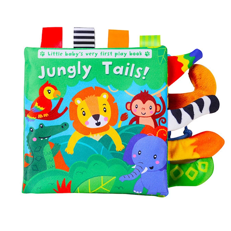 thumbnail image 1 of Libro de tela para bebés, juguetes sensoriales Montessori para niños pequeños, tablero de actividades, hebilla de entrenamiento, sonajeros educativos cognitivos, móviles para regalo de bebé, 1 of 5