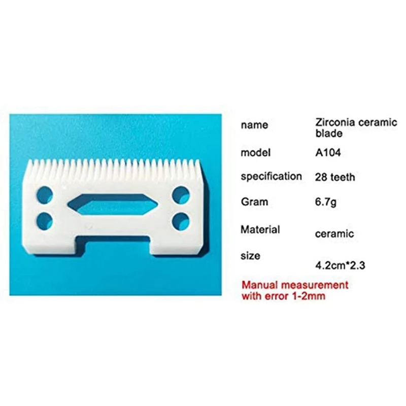 28 Teeth Zirconia Ceramic Clipper Blade For Wahl Senior Clipper