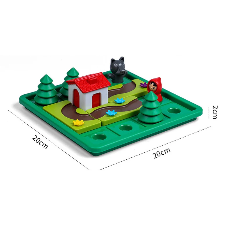 Children Educational Toy Little Girl and Wolf IQ Puzzle Toys Board Games Montessori Learning Logical Thinking Early Education 6