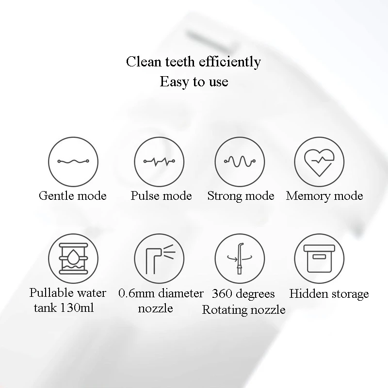 ENPULY Oral Irrigator M6 Plus Portable Dental Irrigator bucal Ultrasonic waterpulse teeth Oral Tooth Cleaner Teeth Water Flosser water flosser