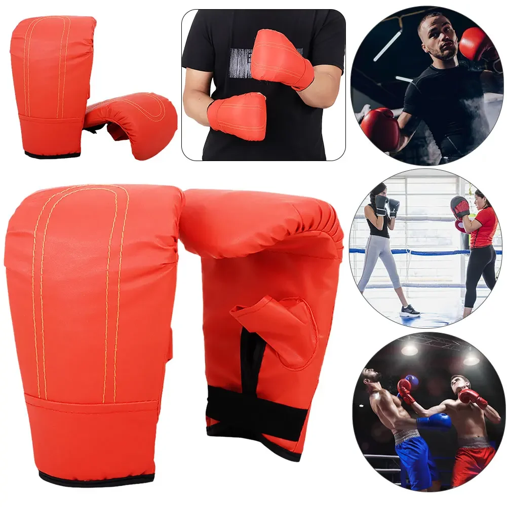 Leather Elastic Boxing Gloves - Image 2