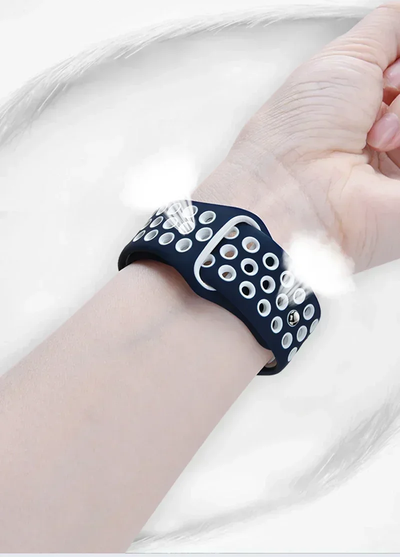 Sportarmbänder für Apple Watch-Armbänder 40 mm 44 mm 49 mm 45 mm 41 mm 42–46 mm Silikonarmband iWatch-Serie 10 9 8 7 6 5 SE Ultra 2 Band – Detail 10