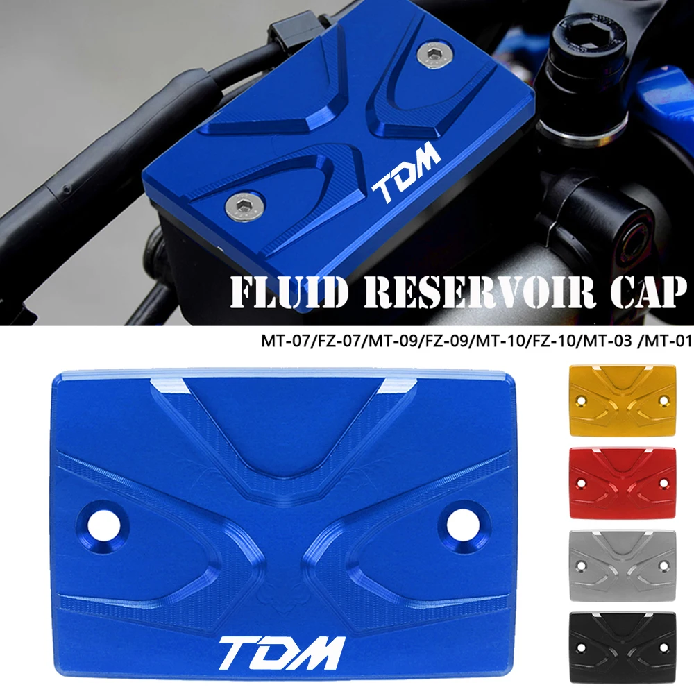 Misura Per Yamaha Tdm 850 Tdm 900 2004-2015 Accessori Moto Liquido Freno Anteriore In Alluminio Tappo Coperchio Serbatoio Liquido Freno Anteriore