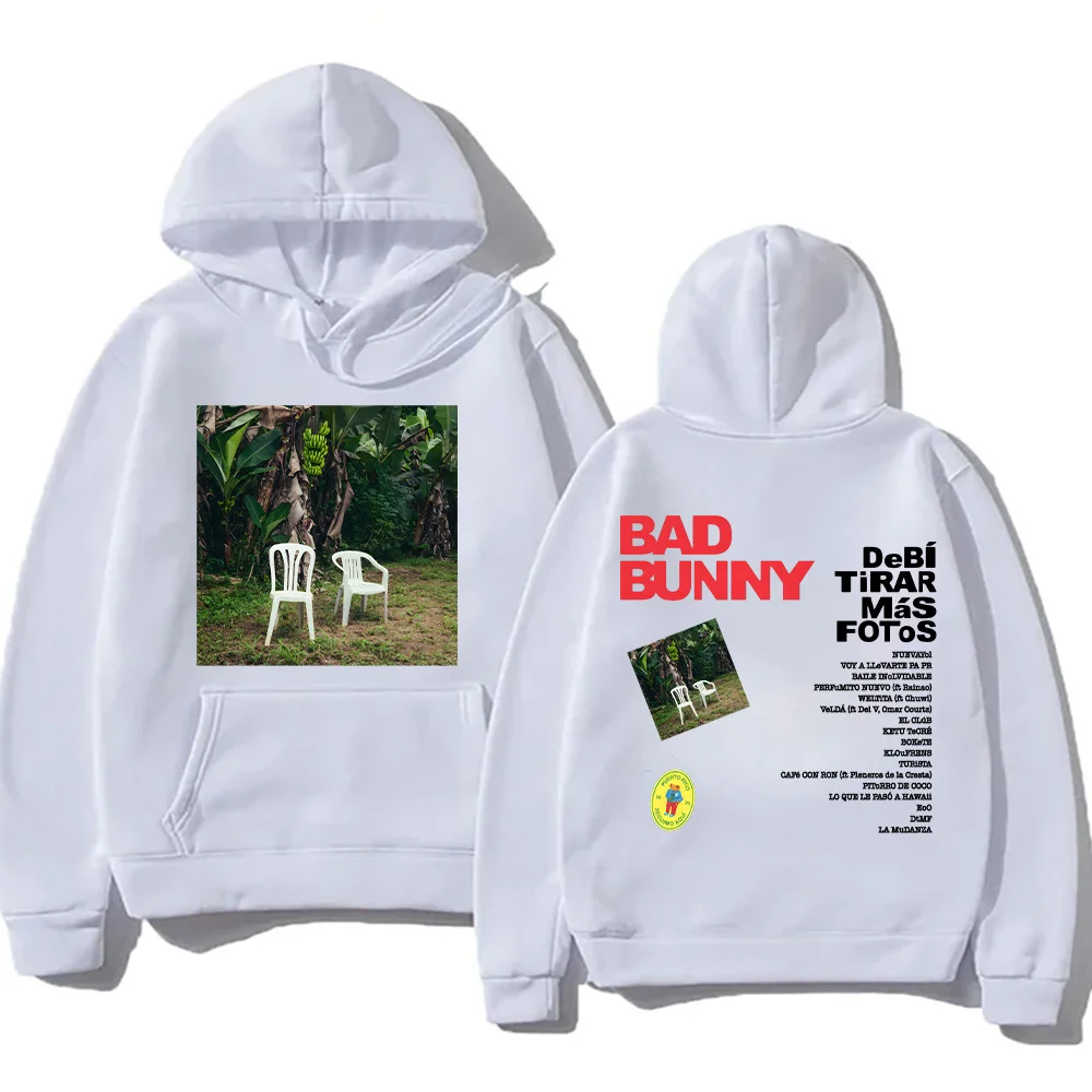 DTMF Debí Tirar Más Fotos Hoodies BAD BUNNY 2025 New Album Sweatshirt Harajuku High Street Pullover Fans Gift Fleece Streetwear 4