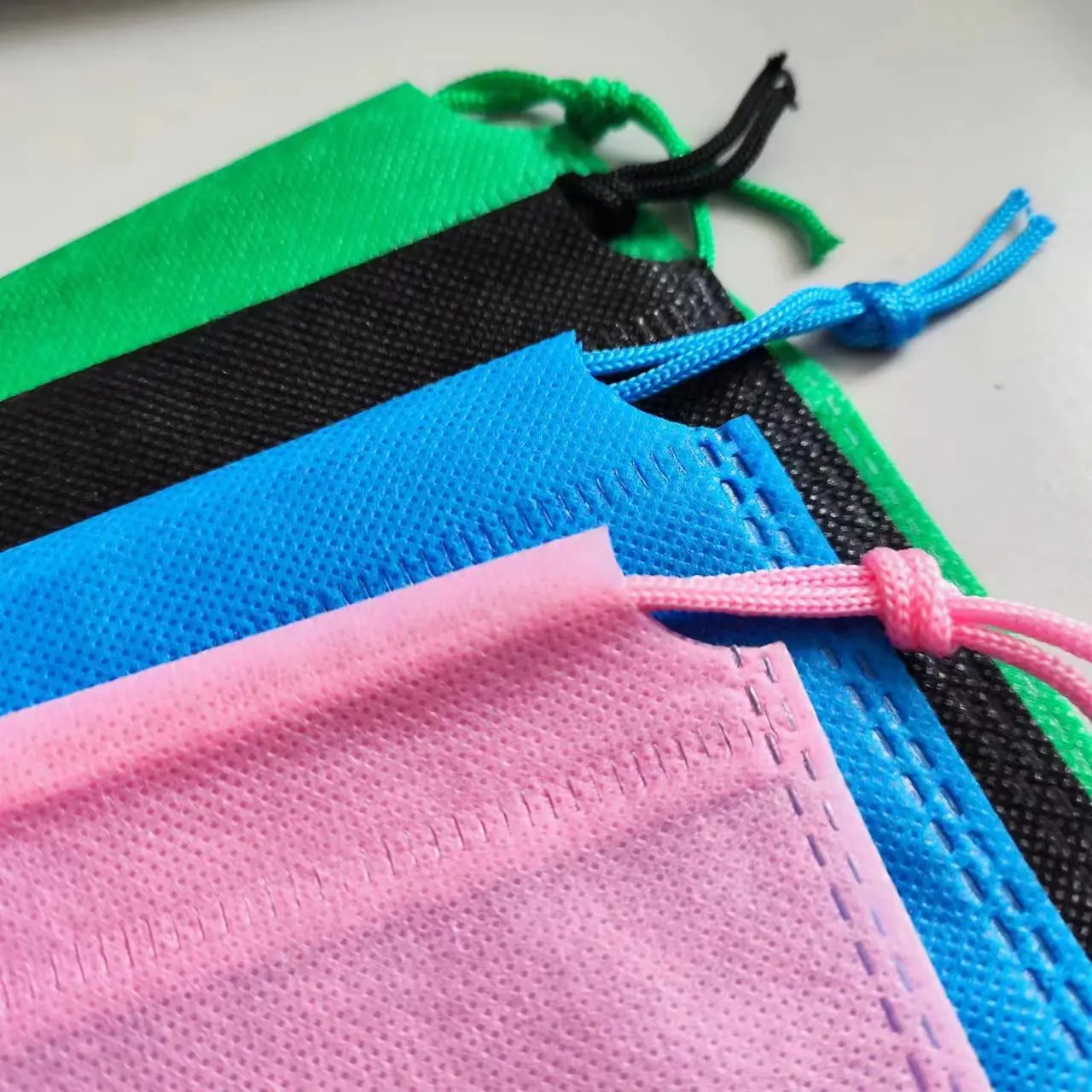 50Pcs Multifunctional Non Woven Fabric Travel Shoes Storage Bags Drawstring Bags Toy Building Block dustproof Storage Bag 4