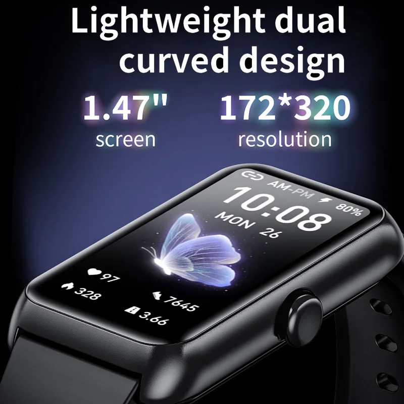 LIGE Fitness Watches for Women Men with Heart Rate Sleep Tracker Pedometer 1.47"Smart Watch Step Calorie Counter for Android iOS