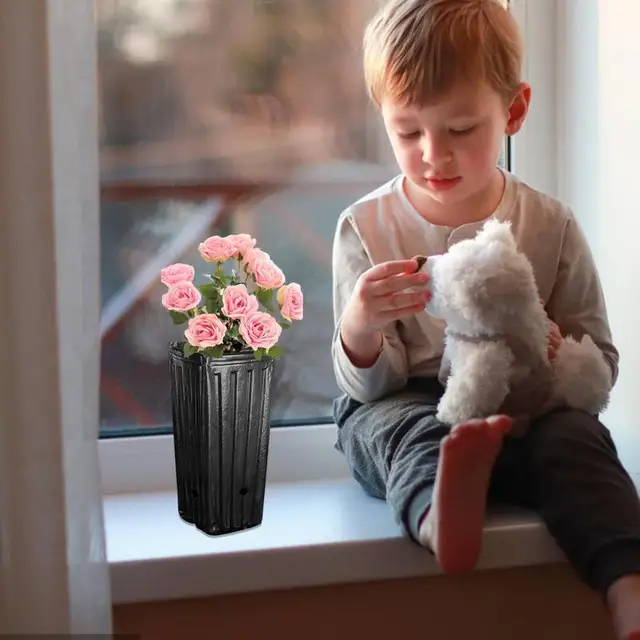 20 Darabos Magas Fa Edények, Műanyag Mély Óvodai Treepótok, Palánták Virágüzem Edények Beltéri Kültéri Kerti Növényekhez - Image 4