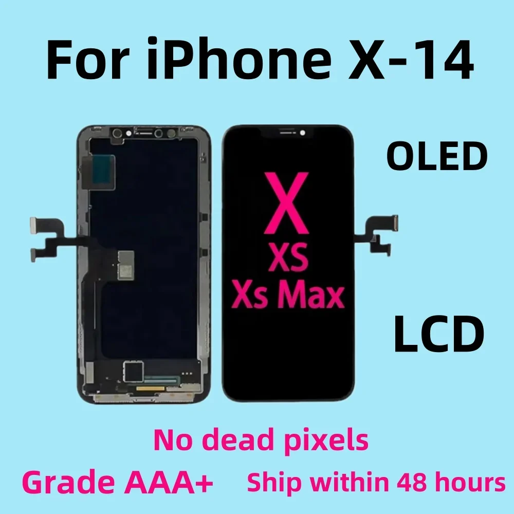 

High quality AAA incell LCD Display For IPhone XS XR MAX LCD 11 Touch Screen Digitizer Replacement Assembly Parts For iPhone X