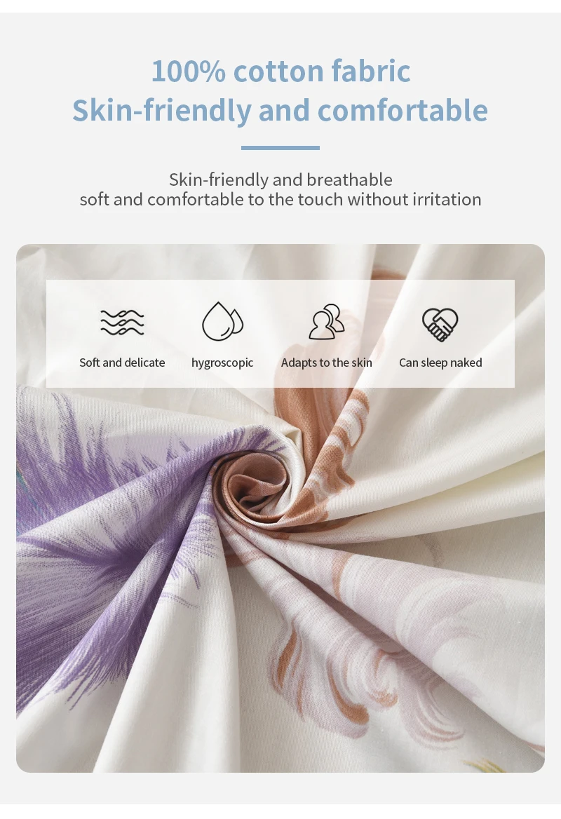 Title 6, Jogo de lençol e capa de edredom de algodão plu...