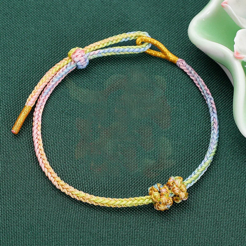 Handmade Chinese Style Woven String Bracelet for Women