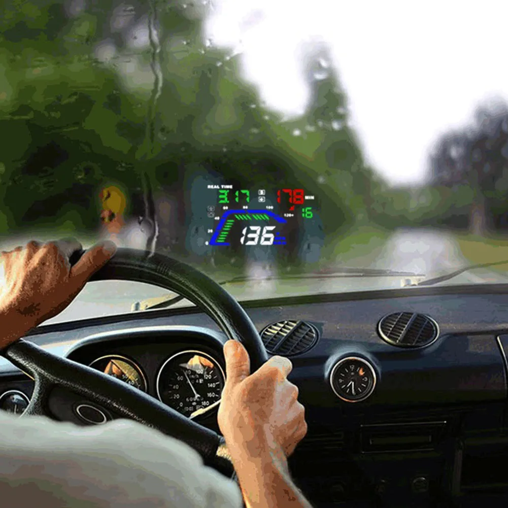 ڵ   ÷   MPH  Һ, Q7 HUD 5.5 ġ GPS OBD2