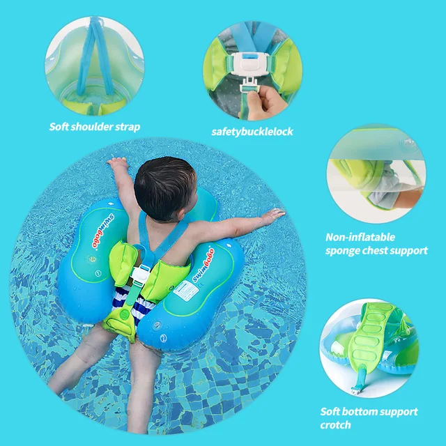 Baby Inflatable Swim Float with Sun Canopy 3